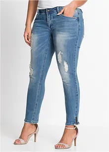 Jean stretch avec zip, bonprix