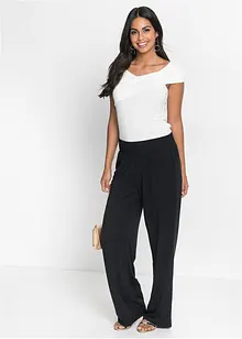 Pantalon palazzo en jersey, bonprix