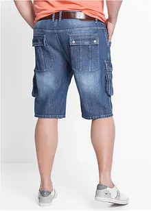 Bermuda cargo en jean, Regular, bonprix