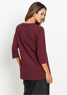 T-shirt long 100% coton, bonprix