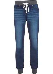 Jean Boyfriend extensible à empiècement taille côtelé, bonprix