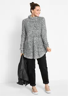 Pull long esprit poncho, manches longues, bonprix