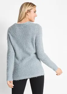 Pull de Noël manches longues et renne en paillettes, bonprix