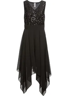 Robe de soirée longueur midi à paillettes, bonprix