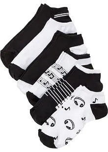 Lot de 6 paires de chaussettes basses coton, bonprix