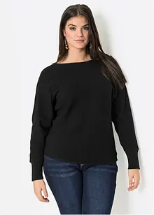 Pull oversize côtelé, bonprix