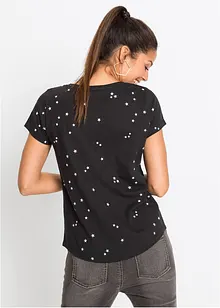 T-shirt coton imprimé étoiles, bonprix