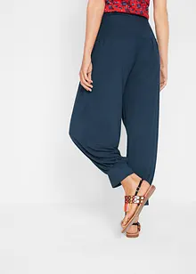 Pantalon sarouel à taille confortable, longueur 3/4, bonprix