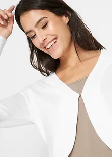 Gilet court en maille de viscose mélangée, bonprix