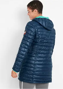 Veste longue matelassée ultra-légère et son pochon, bonprix