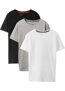 Lot de 3 T-shirts basiques enfant en coton, bonprix