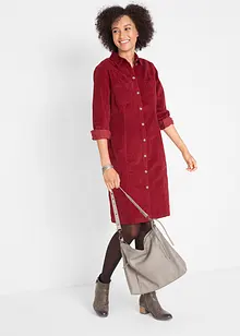 Robe en velours côtelé extensible, bonprix