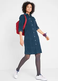 Robe en velours côtelé extensible, bonprix