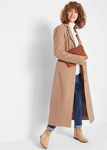 Manteau long aspect laine, bonprix