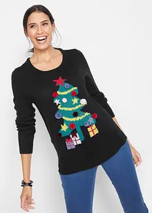 Pull de Noël avec sapin, bonprix