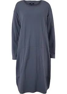 Robe de forme ovoïde en jersey de coton avec poches, manches longues et longueur genou, bpc bonprix collection