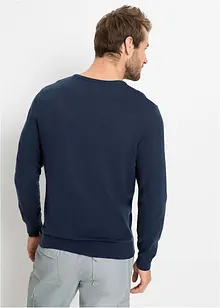 Pull col V en fine maille, bonprix