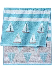 Serviette de toilette motif bateau, bonprix