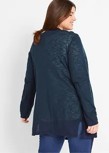 Cardigan léger en maille coton avec fentes, bonprix