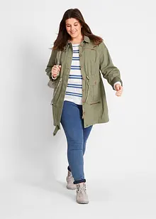 Parka coton mi-longue style utilitaire, bonprix