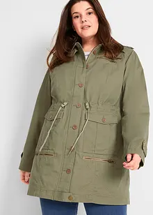 Parka coton mi-longue style utilitaire, bonprix