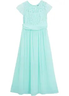 Robe en crêpe avec dentelle, bonprix