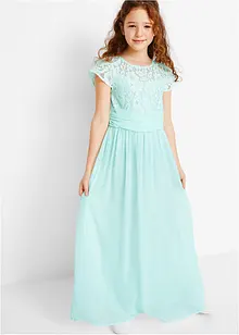 Robe en crêpe avec dentelle, bonprix
