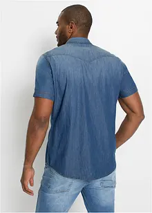 Chemise manches courtes en jean, Slim Fit, bonprix