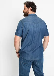 Chemise manches courtes en jean, Slim Fit, bonprix