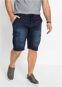 Bermuda en molleton aspect jean, Regular Fit, bonprix