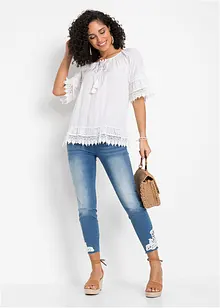 Tunique à dentelle en viscose douce, bonprix