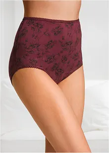 Lot de 4 slips taille haute coton, bonprix