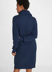 Robe en maille à col châle, bonprix