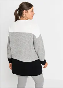 Pull long à rayures, bonprix