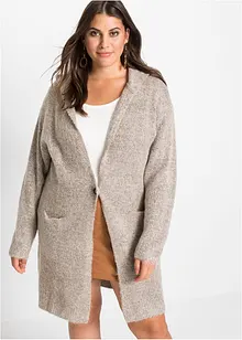 Gilet long en maille, bonprix