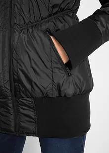 Veste matelassée à finitions élastiquées et capuche, bonprix