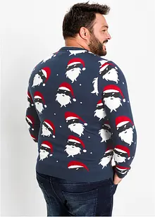 Pull en maille fine avec motif de Noël, bonprix