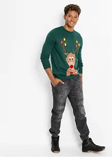 Pull avec motif de Noël, bonprix