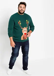 Pull avec motif de Noël, bonprix