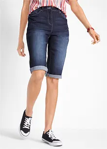 Bermuda en jean stretch à taille confortable, bonprix