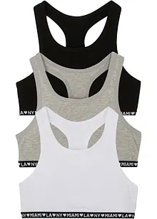 Lot de 3 brassières avec coton doux, bonprix
