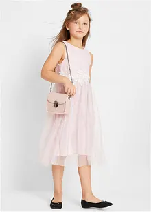 Robe midi avec empiècement dentelle, bonprix