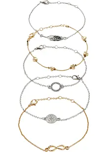 Set de bracelets (Ens. 5 pces.), bonprix