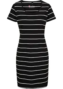 Robe en jersey extensible à manches courtes, bonprix