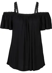 T-shirt à épaules dénudées en viscose douce, bonprix