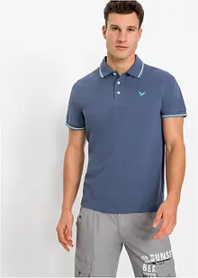 Polo en maille piquée, manches courtes, bonprix