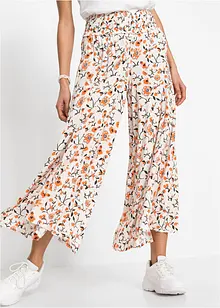 Pantalon palazzo ample à imprimé floral, bonprix