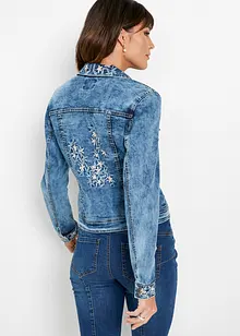 Veste en jean avec broderie, bonprix