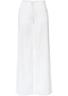 Pantalon palazzo en lin mélangé, bonprix