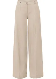 Pantalon palazzo en lin mélangé, bonprix